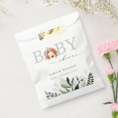 Sachets En Papier Élégant Pastel Cute Boho Lion Foliage Baby shower (Scellé)