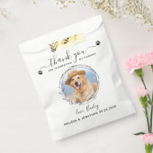 Sachets En Papier Élégant Personnalisé Merci photo de chien Mariage (Scellé)