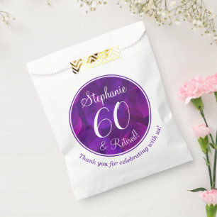 Sachets En Papier Élégant Purple 60 et Retraité