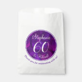 Sachets En Papier Élégant Purple 60 et Retraité (Devant)