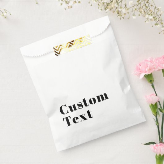 Sachets En Papier Élégant Retro Moderne Lettrage | Noir modifiable (Scellé)