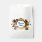 Sachets En Papier Élégant Révélation Royale Africaine de genre Viole (Devant)