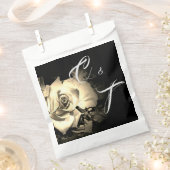 Sachets En Papier Élégant Rose Monogrammé (Coupé)