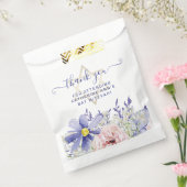 Sachets En Papier Élégant rose violet fleuri 18e anniversaire Merci (Scellé)