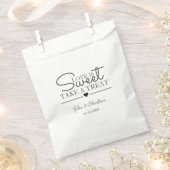 Sachets En Papier Élégant rustique Script L'amour est Mariage doux (Coupé)