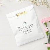Sachets En Papier Élégant sac de faveur de mariage manuscrit (Scellé)