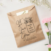 Sachets En Papier Élégant Script LET LOVE GROW Wedding Favor Bags (Scellé)