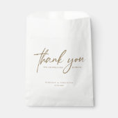 Sachets En Papier Elegant Script Wedding Thank You Custom Minimalist (Devant)