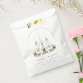 Sachets En Papier Élégant simple catholique Mariage de l'église aqua (Scellé)