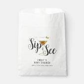 Sachets En Papier Elégant Sip & See Martini Cocktail Baby shower (Devant)