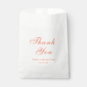 Sachets En Papier Elegant Terracotta Modern Classic Wedding (Devant)