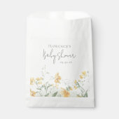 Sachets En Papier Elegant Yellow Floral Baby Shower (Devant)