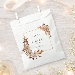 Sachets En Papier Elégante aquarelle d'automne Floral   MARIAGE