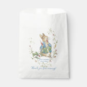 Sachets En Papier Elégante aquarelle Peter Rabbit fleurs sauvages Ba (Devant)