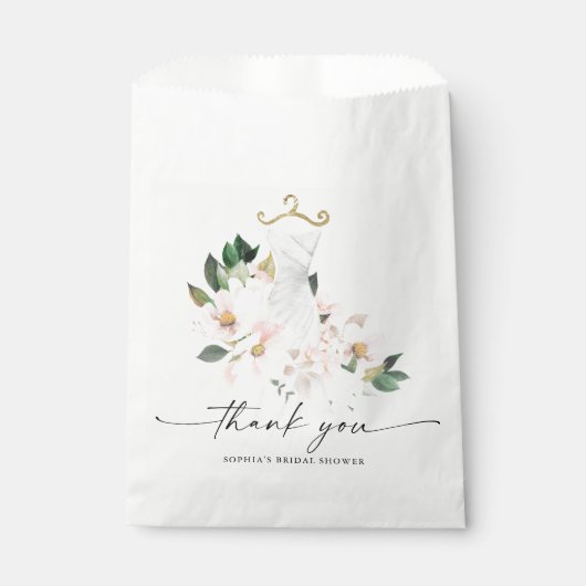 Sachets En Papier Elégante Blush Mariage  robe Fête des mariées (Devant)