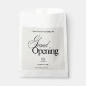 Sachets En Papier Élégante Calligraphie Marron Clair de Logo d'Entre (Devant)