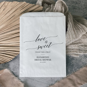 Sachets En Papier Élégante Calligraphie Noire L'amour est doux