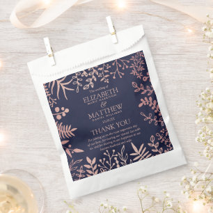 Sachets En Papier Elégante collection de Mariages floraux Roses et m