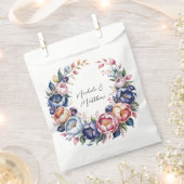 Sachets En Papier Élégante couronne Florale pour Mariage (Coupé)