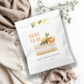 Sachets En Papier Elégante Cute Boho Orange Fruit Gâteau Bride Douch