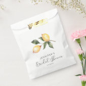 Sachets En Papier Elégante douche nuptiale citron aquarelle (Scellé)