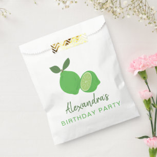 Sachets En Papier Élégante fête de la chaux verte