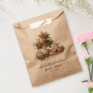 Sachets En Papier Élégante fête de thé pour une douche de mariée de 