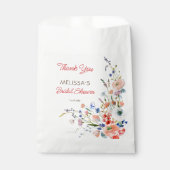 Sachets En Papier Élégante Fête des mariées florale (Devant)