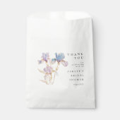 Sachets En Papier Elégante Fête des mariées florale Iris (Devant)