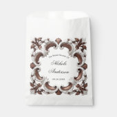 Sachets En Papier Elégante Fête des mariées Mariage baroque (Devant)