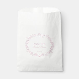 Sachets En Papier Élégante Fête des mariées romantique Vintage rose