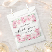 Sachets En Papier Elégante Fête des mariées Rose aquarelle (Coupé)