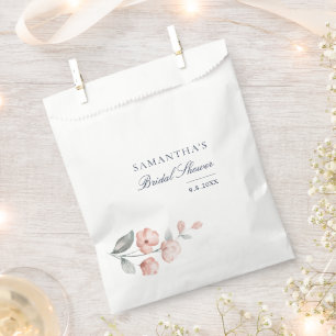 Sachets En Papier Élégante Fête des mariées végétale rose