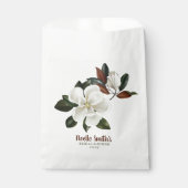 Sachets En Papier Elégante Fleurs de Magnolia Blanche, Fête des mari (Devant)