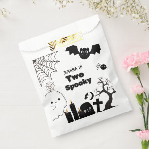 Sachets En Papier Elégante Halloween deux éffrayant deuxième fête d'