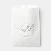 Sachets En Papier Élégante, minimale, Fête des mariées manuscrite (Devant)