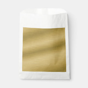 Sachets En Papier Élégante œuvre d'art en faux or brossé