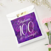 Sachets En Papier Elégante Purple 100 et merveilleuse fête d'anniver (Scellé)