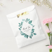 Sachets En Papier Elégante Turquoise verdure Mariage d'aquarelle (Scellé)