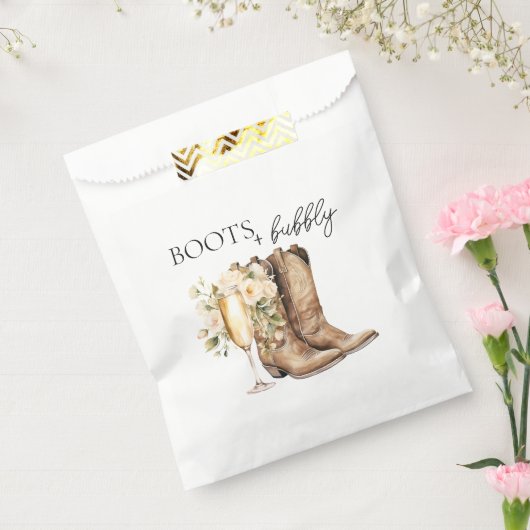 Sachets En Papier Élégantes Bottes et Mariage à Bubbly (Scellé)