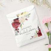 Sachets En Papier Élégantes serviettes mariages de automne bordeaux (Scellé)