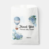 Sachets En Papier Elephant à air chaud ballon bleu Hydrangea (Devant)