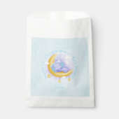 Sachets En Papier Elephant Baby shower garçon bleu (Devant)