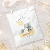 Sachets En Papier Elephant Bisses Baby shower Merci (Coupé)
