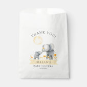 Sachets En Papier Elephant Bisses Baby shower Merci (Devant)