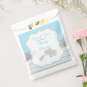 Sachets En Papier Elephant Blue et Grey Baby shower Party (Scellé)