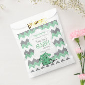 Sachets En Papier Éléphant de bébé drôle vert Chevron mignon (Scellé)