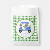 Sachets En Papier Éléphant et Singe Garçon Bébé Golf (Devant)