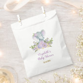 Sachets En Papier Eléphant mou / Aquarelle de lavande Floral (Coupé)