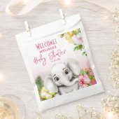 Sachets En Papier Elephant Safari Tropical Jungle Baby shower (Coupé)